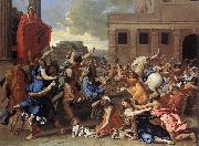 Nicolas Poussin The Rape of the Sabine Women oil painting on canvas
